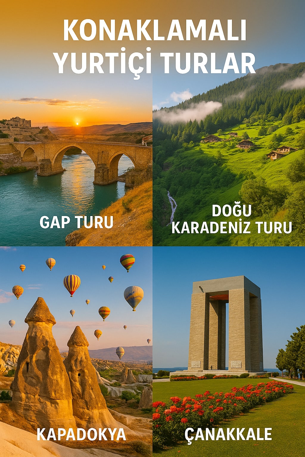 Konaklamalı Yurt İçi Turlar