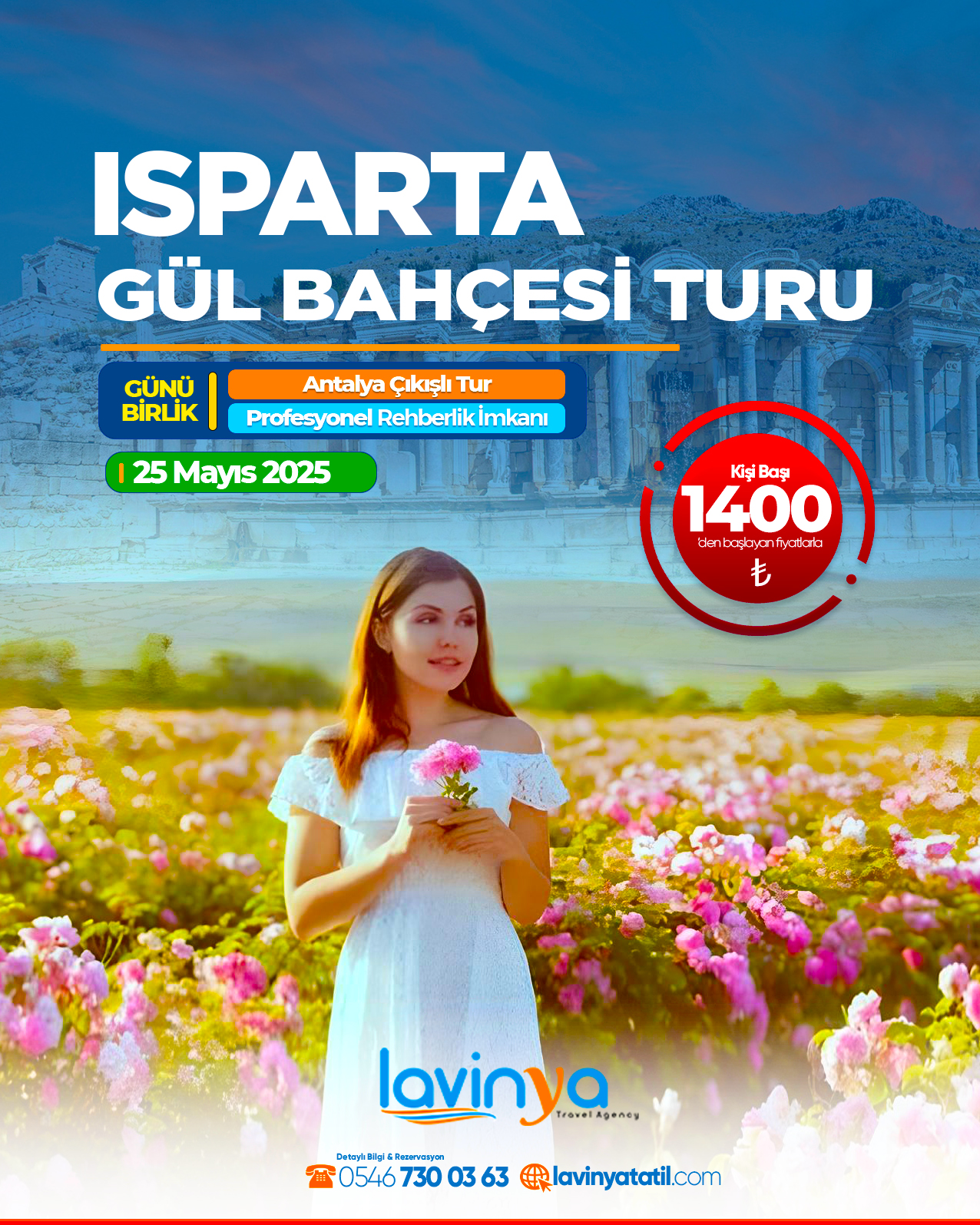 GÜNÜBİRLİK ISPARTA GÜL BAHÇELERİ TURU
