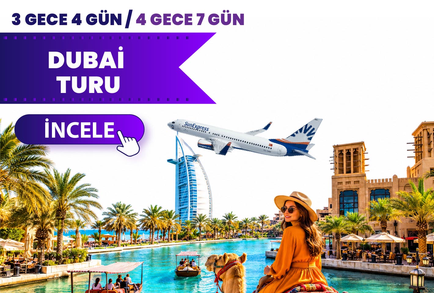 ANTALYA’DAN DUBAİ & Abu Dhabi TURU SunExpress Havayolları ile 3/4 gece