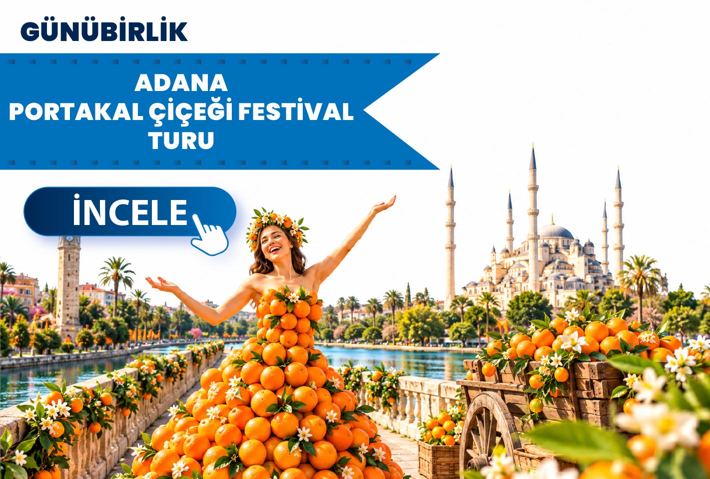 Günübirlik Adana Portakal Çiçeği Festivali