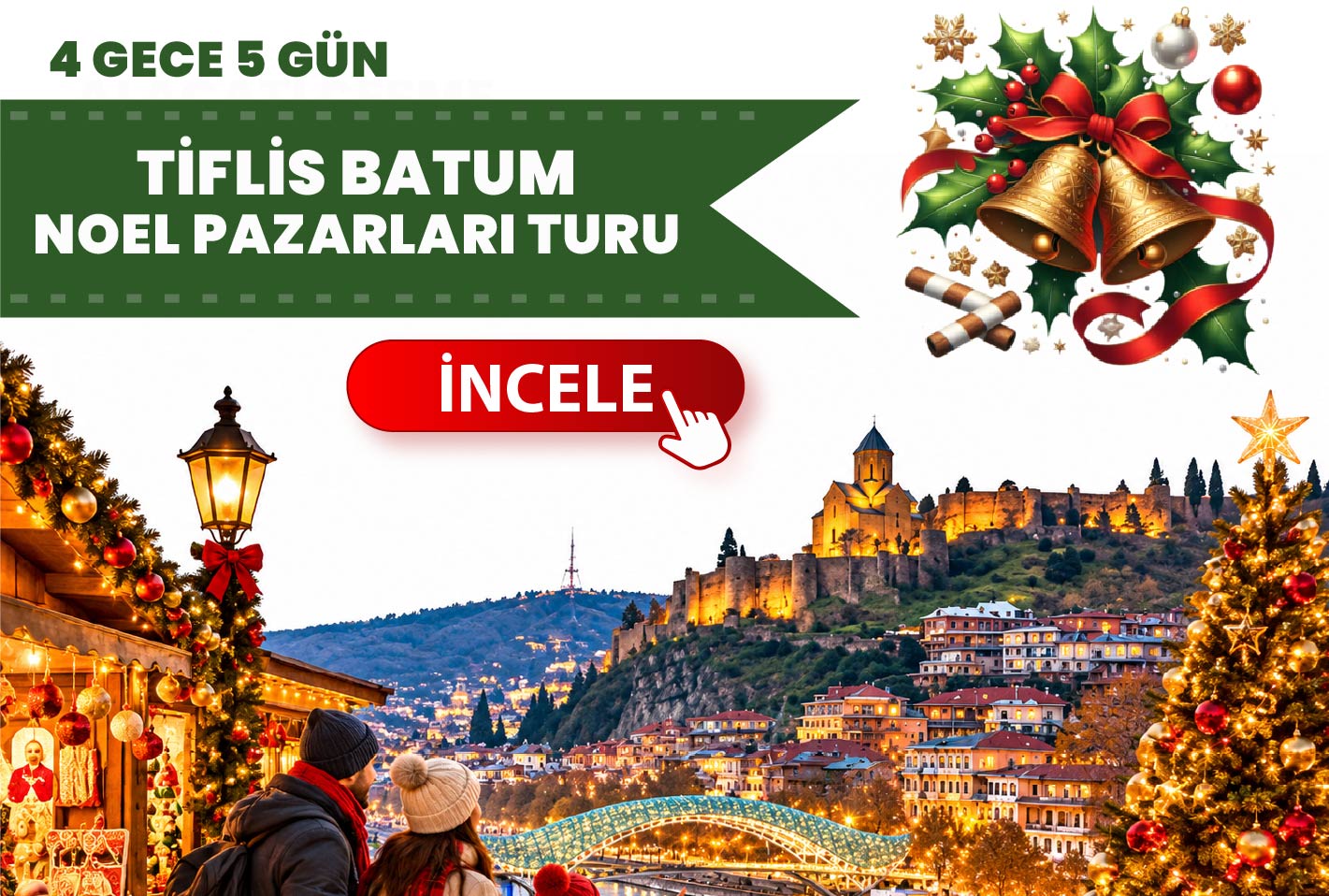 Uçaklı Gürcistan Noel Pazarları Turu