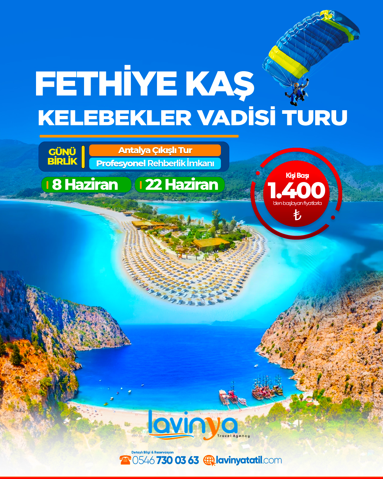 GÜNÜBİRLİK  FETHİYE KELEBEKLER VADİSİ