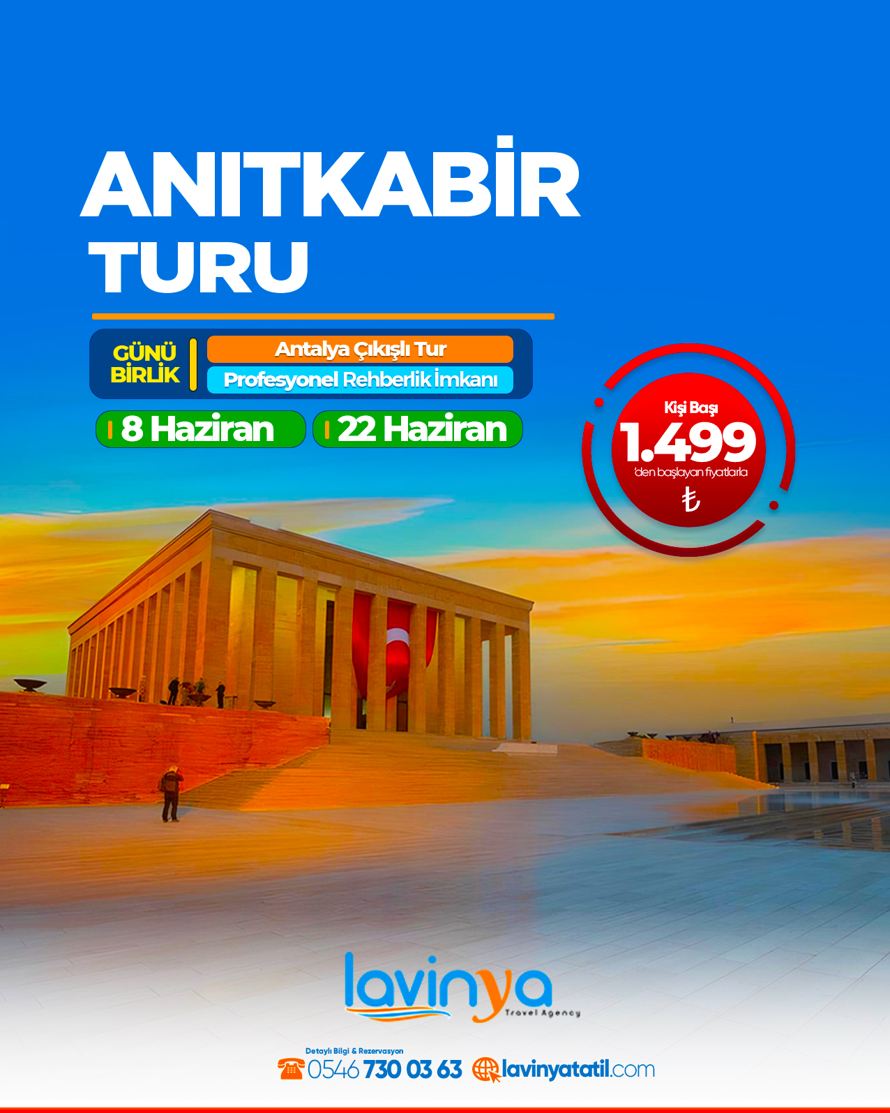 GÜNÜBİRLİK ANITKABİR TURU