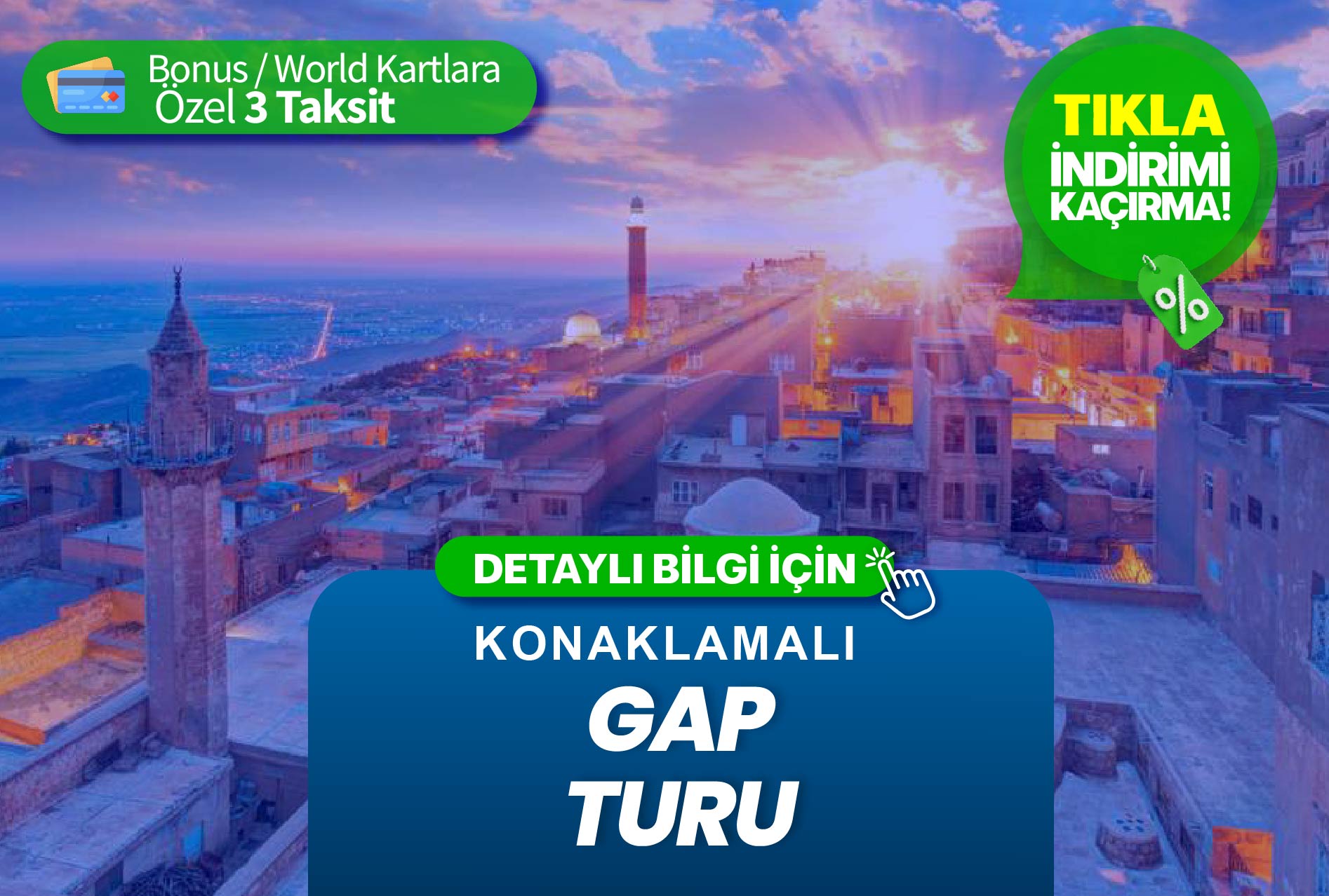 3 Gece Konaklamalı Otobüslü Güneydoğu Turu