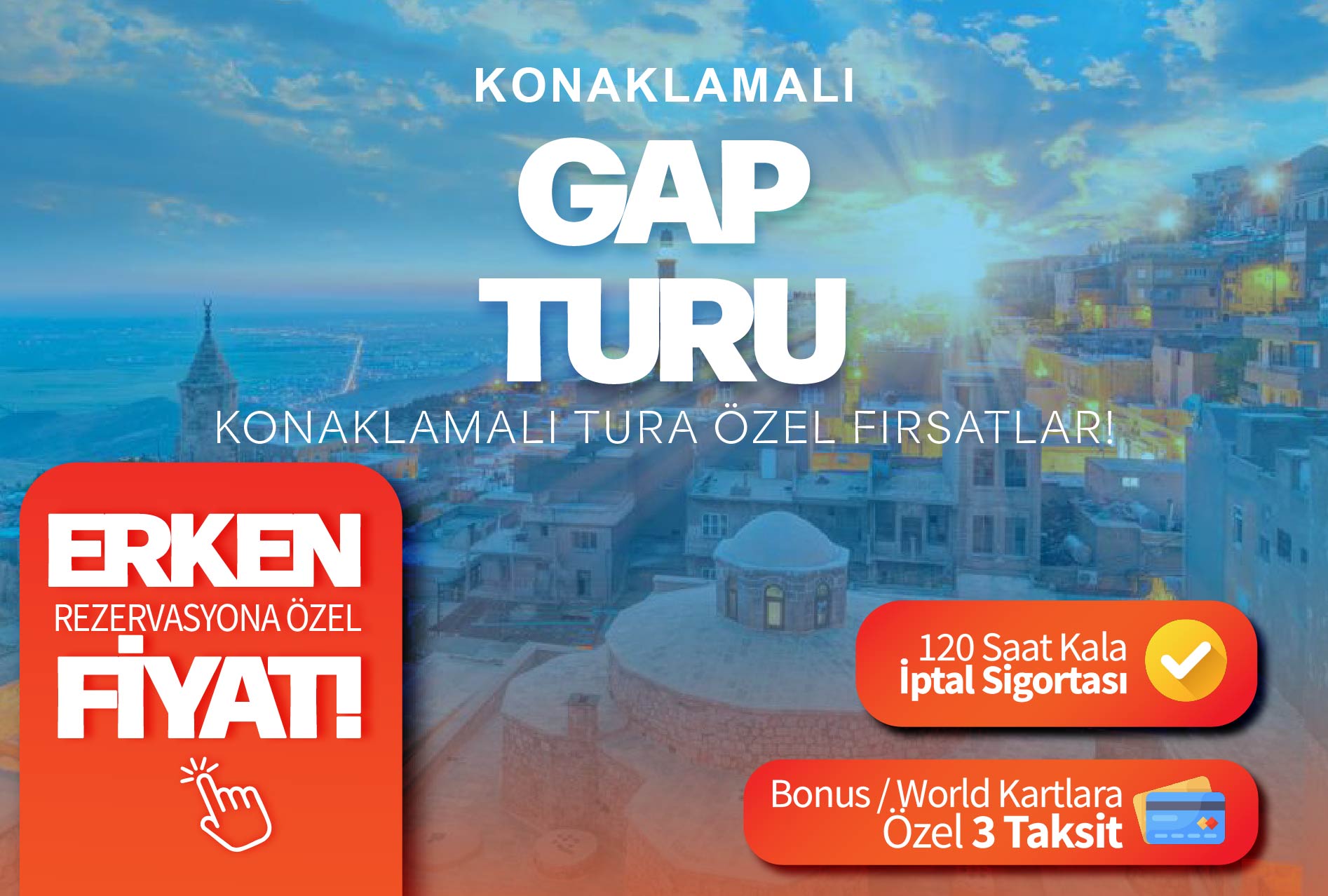 3 Gece Konaklamalı Otobüslü Güneydoğu Turu