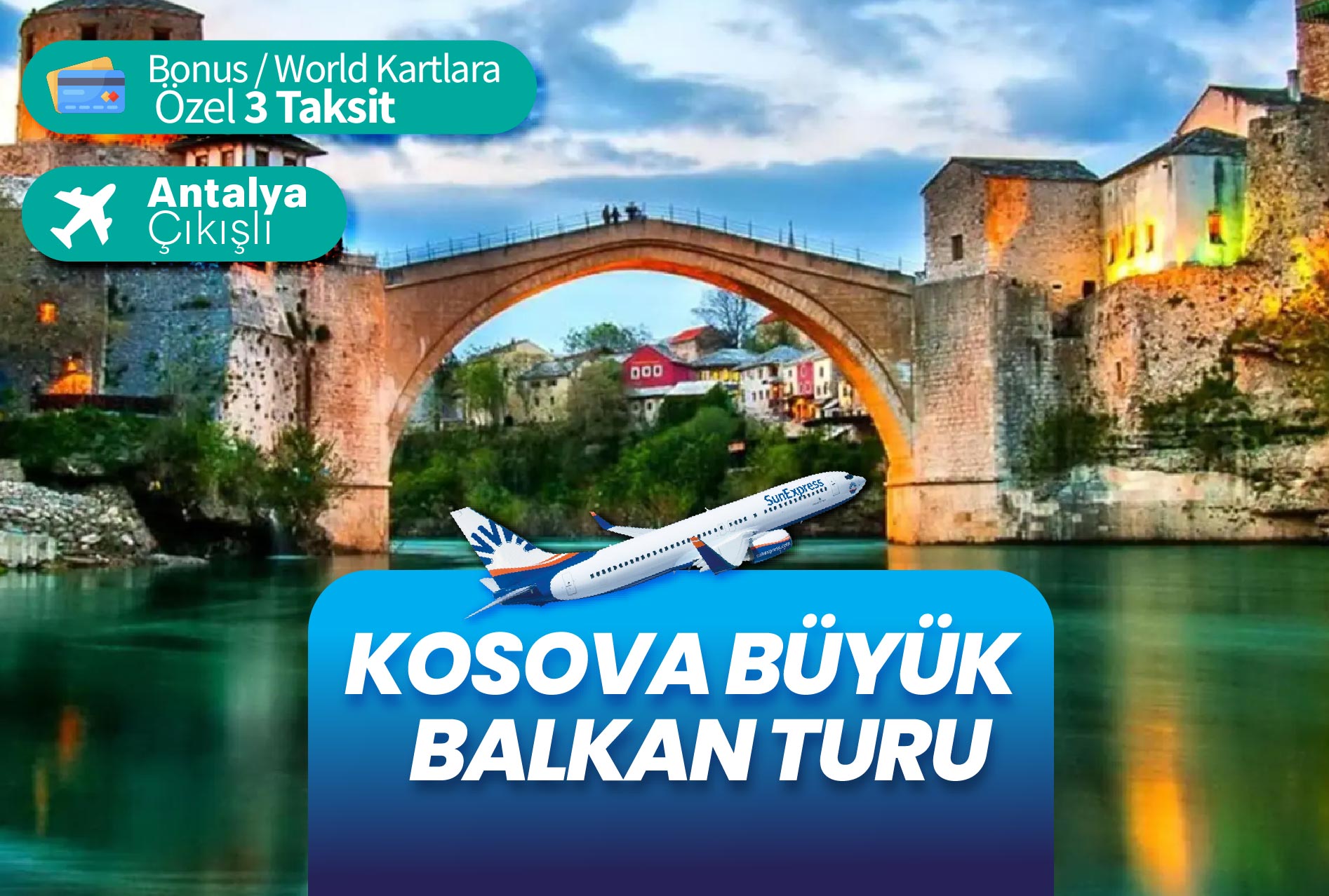 Antalya Çıkışlı Uçaklı Kosova Büyük Balkan Turu